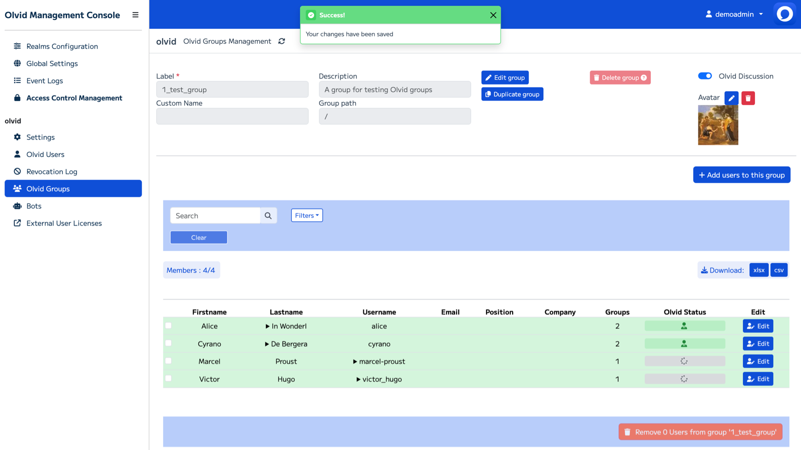 Olvid Management Console