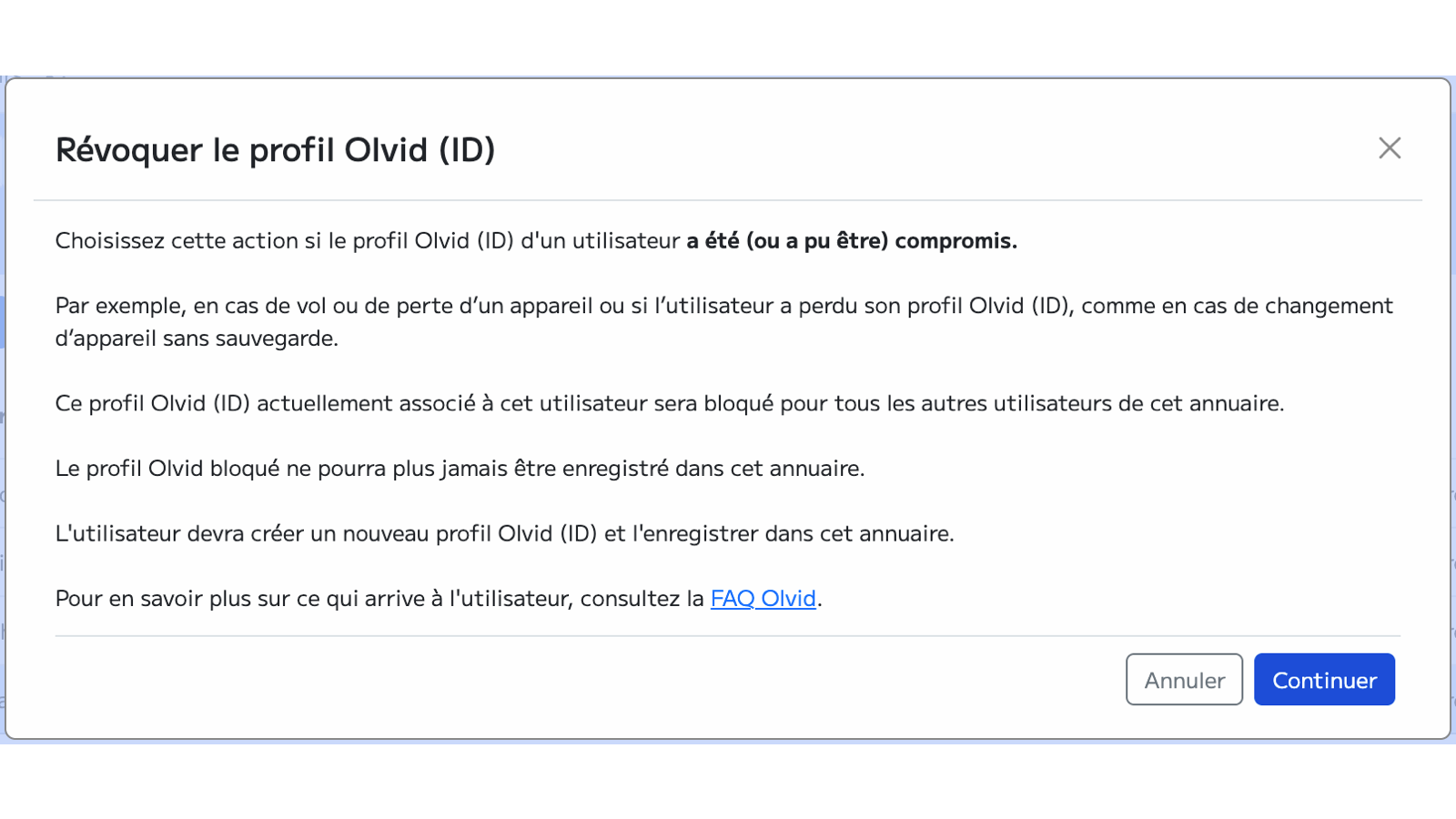 Console d'administration Olvid